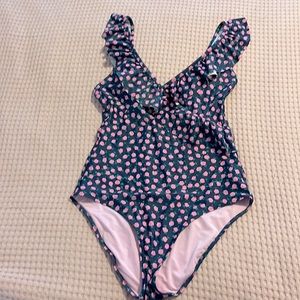 Aerie ruffle one piece swimsuit